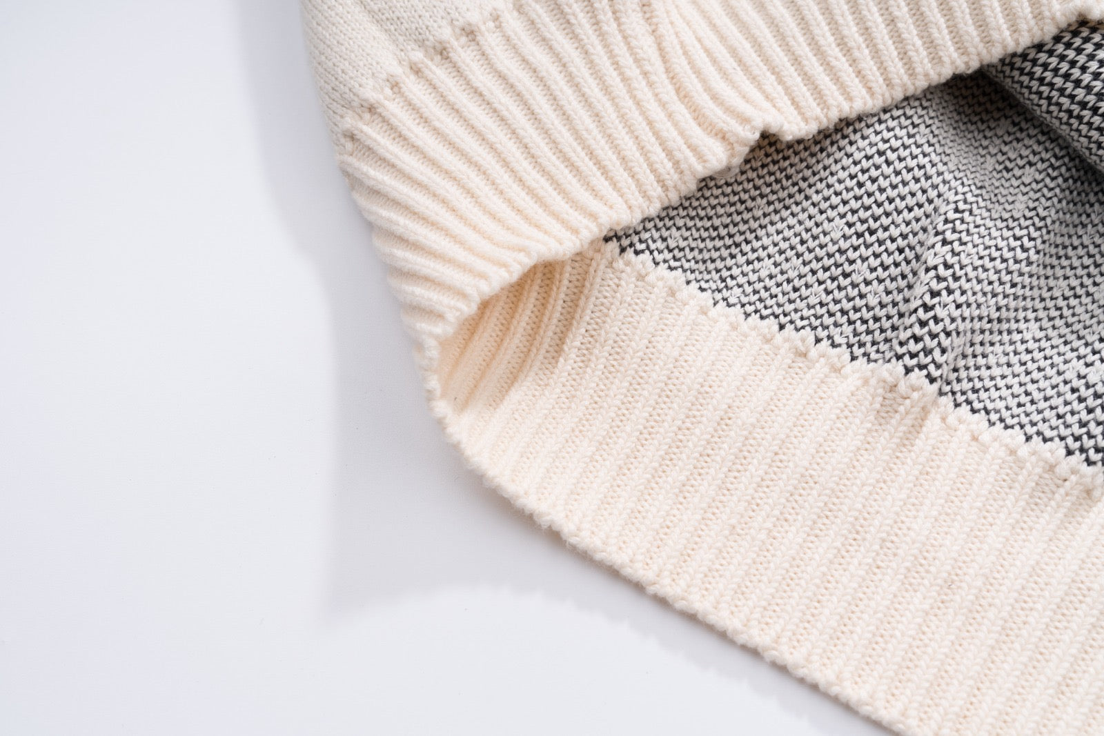 TEXTURA Oversized Knitwear v2 - Bone White