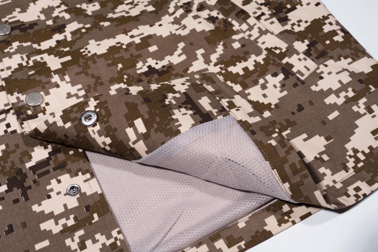 EBB - Signature Cotton Drill Button Up - Brown Camo