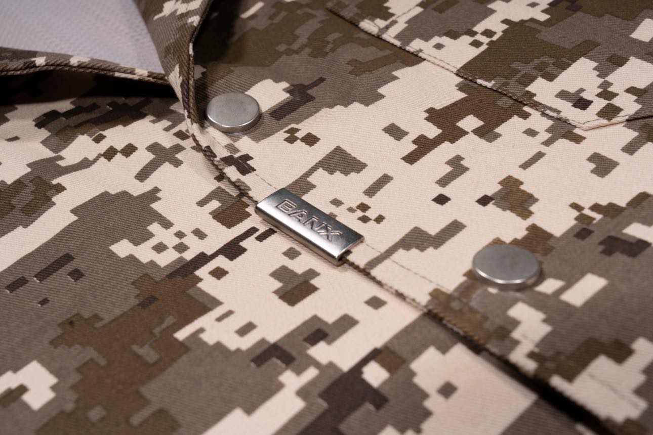 EBB - Signature Cotton Drill Button Up - Brown Camo