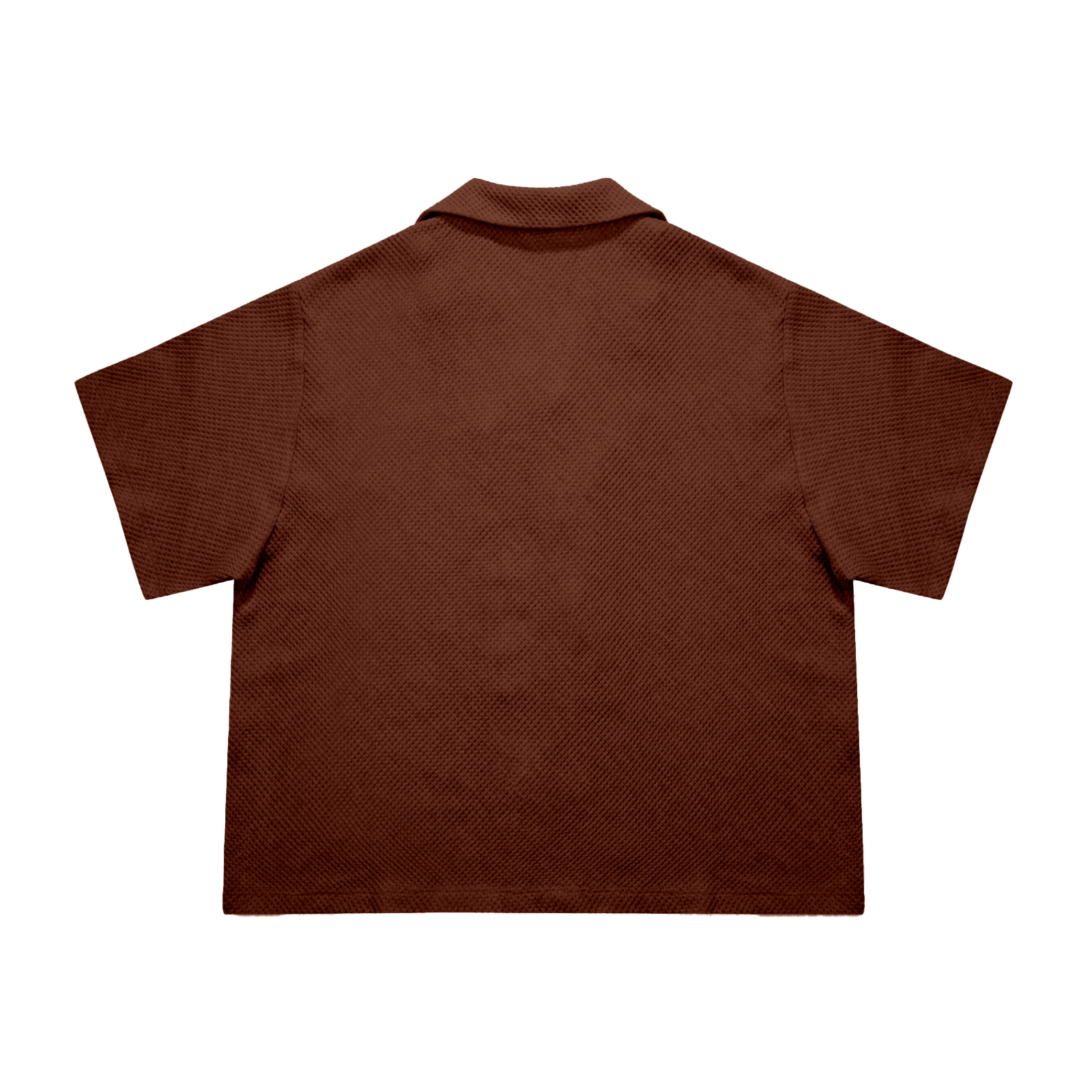 EBB - Signature Waffle Jersey Button Up - Brown