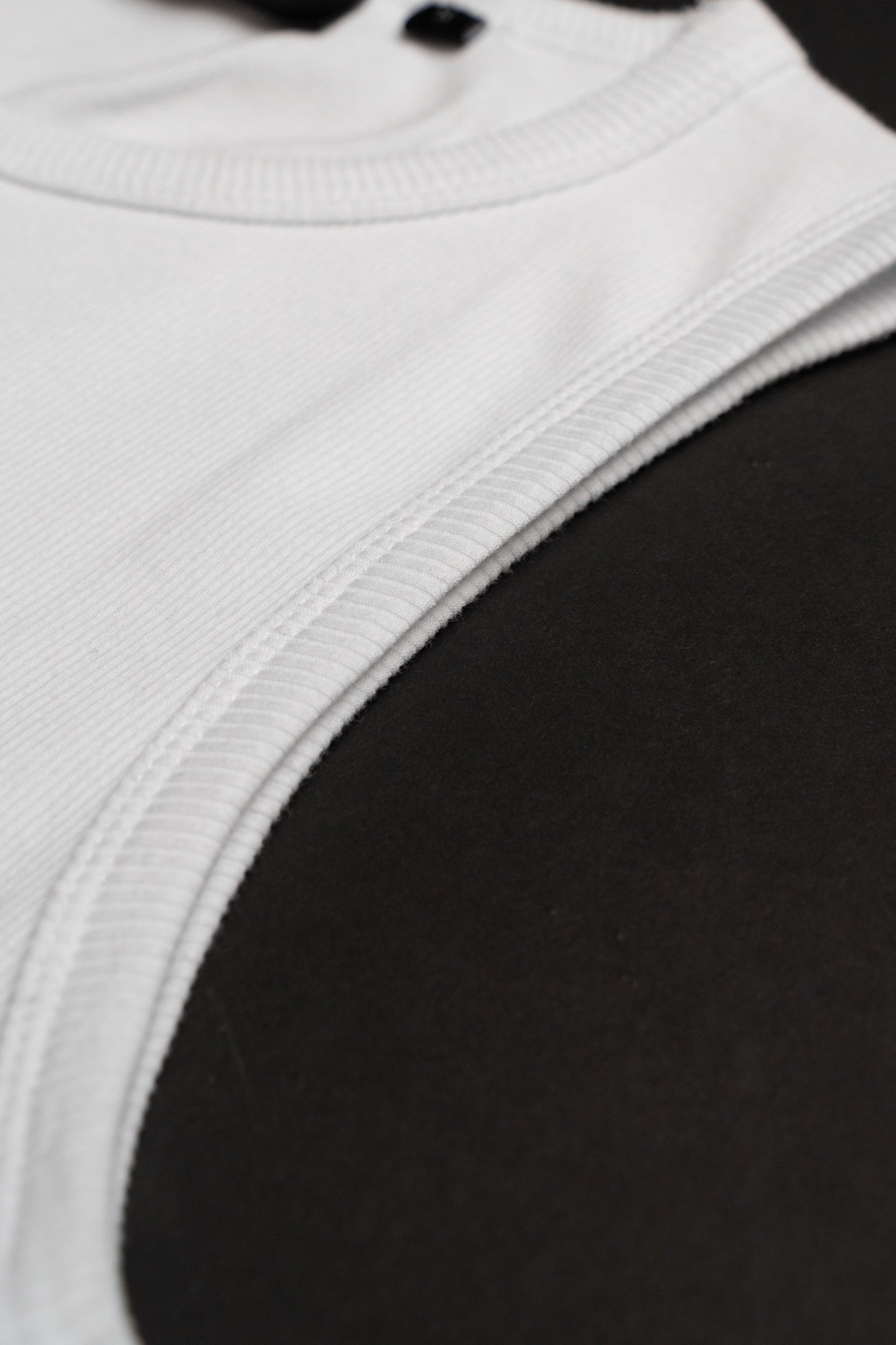 EBB - Ribbed Singlet - White