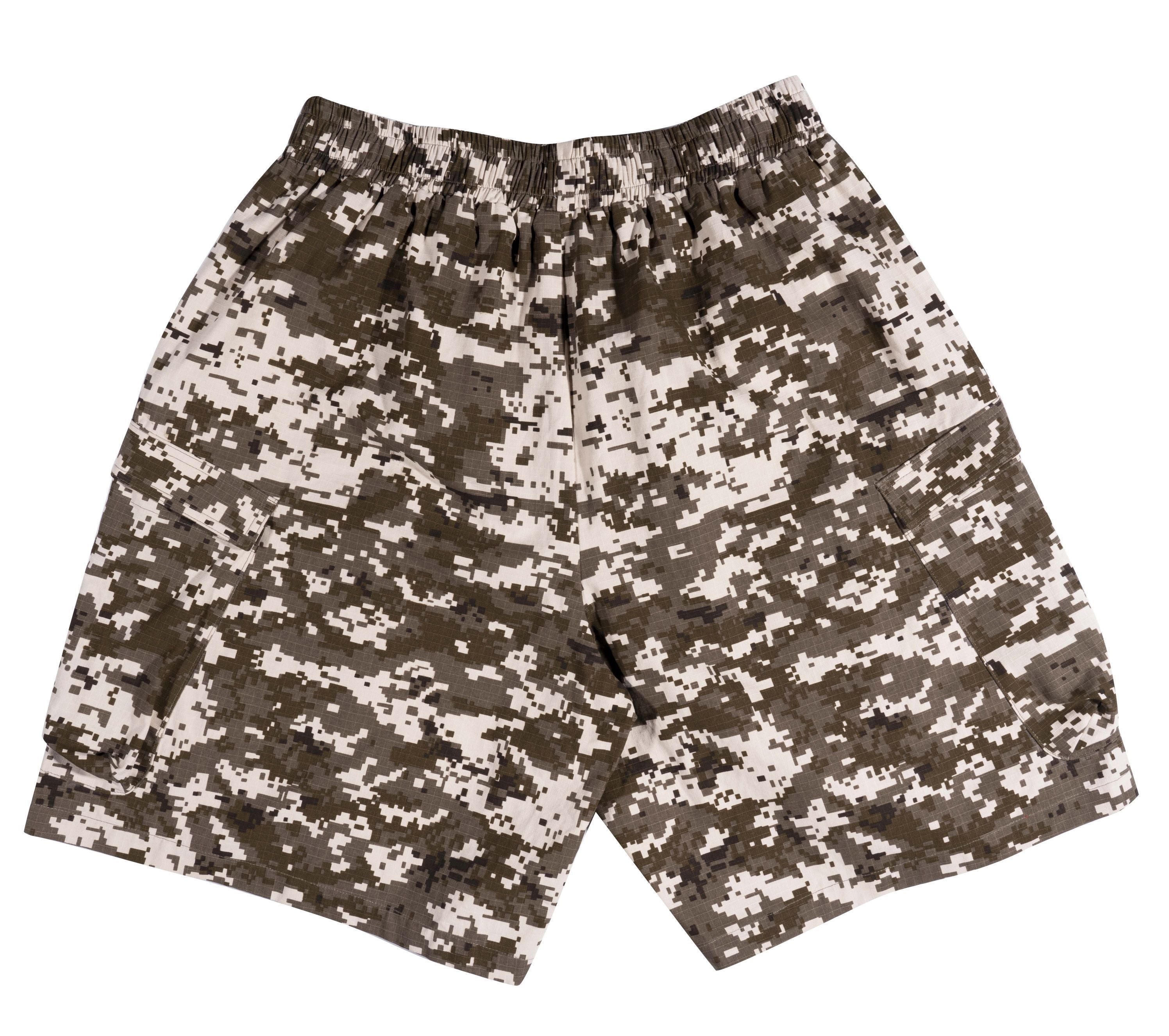 EBB - Camo Pixel Shorts - Brown Camo