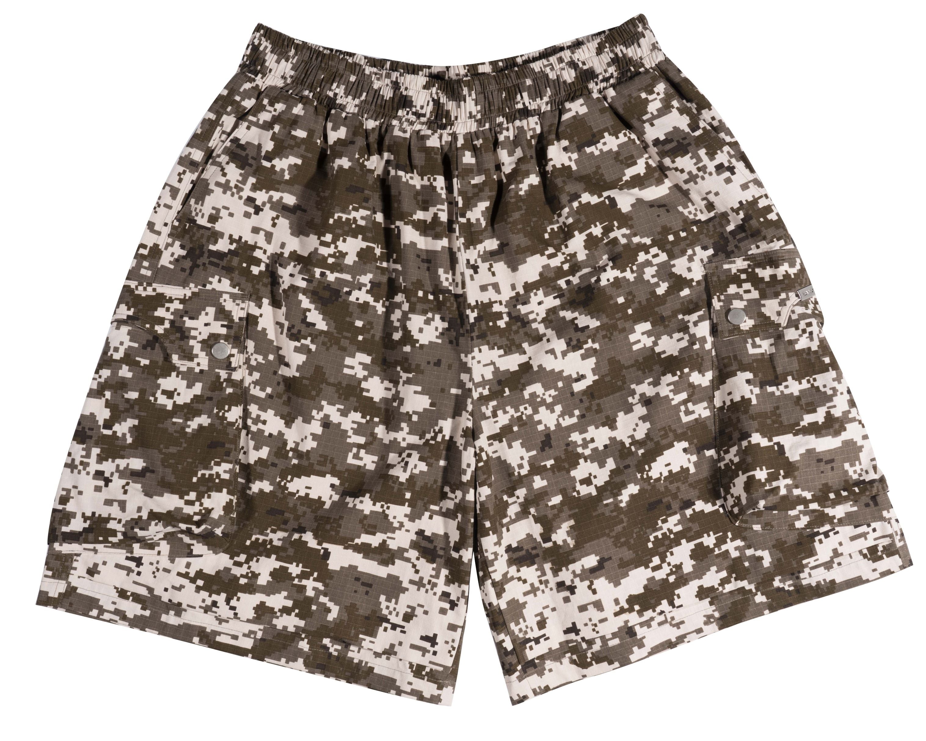 EBB - Camo Pixel Shorts - Brown Camo