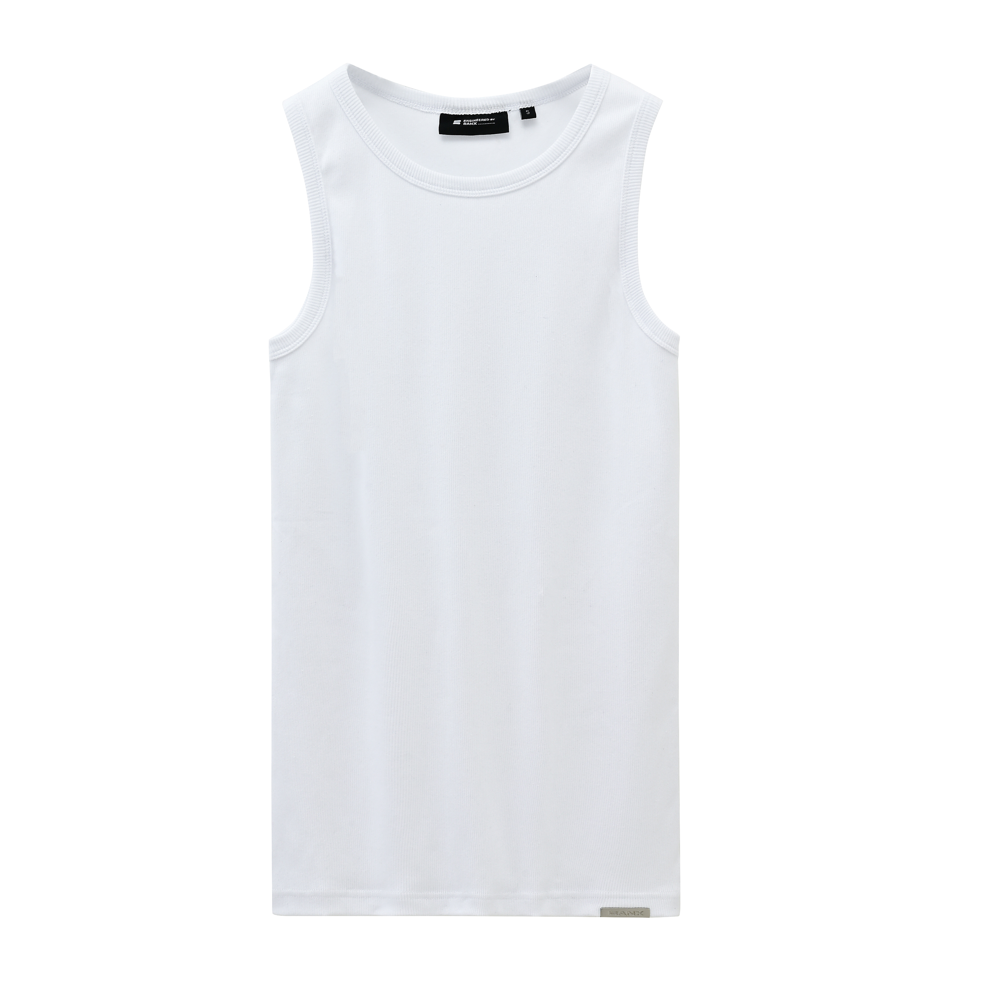 EBB - Ribbed Singlet - White