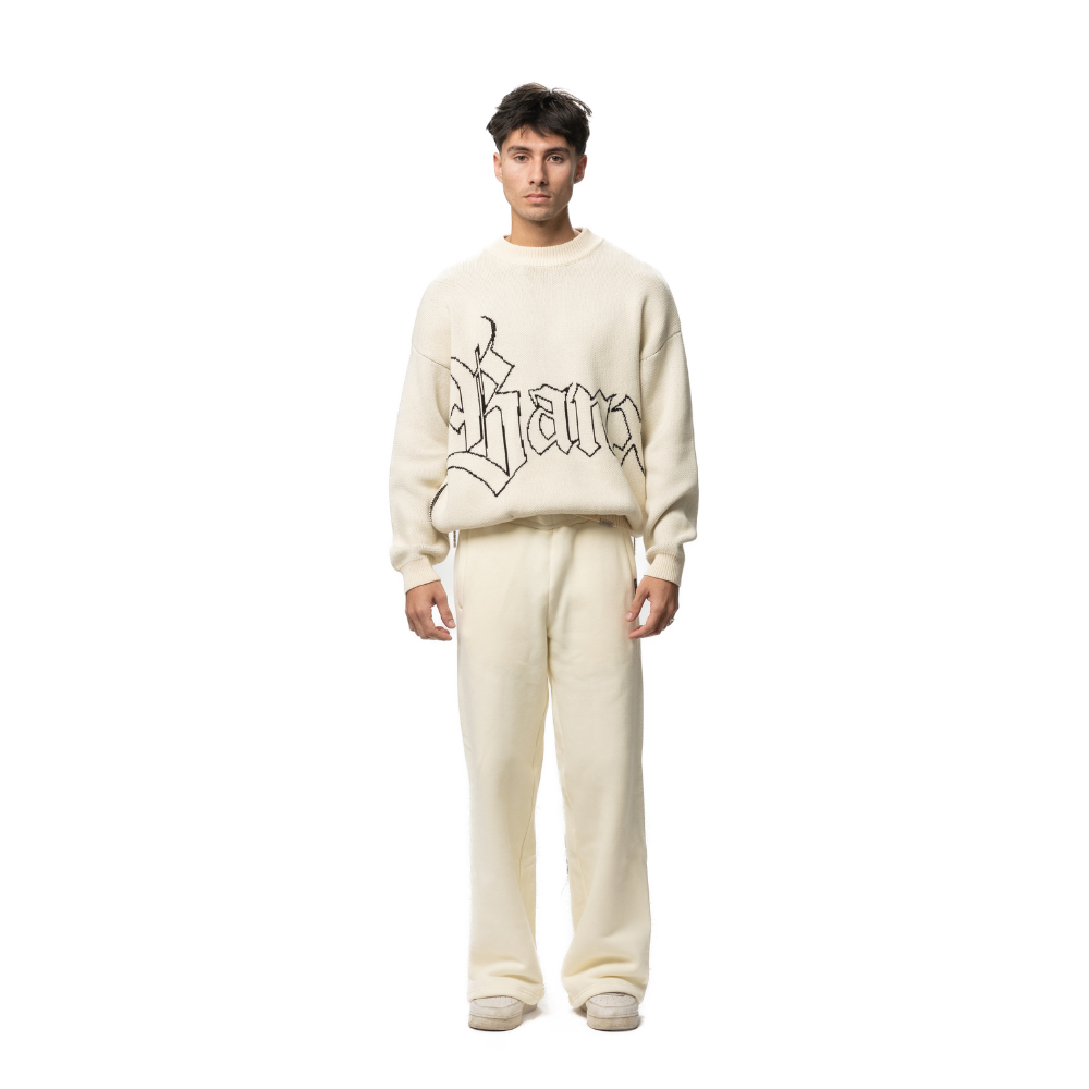 TEXTURA Oversized Knitwear v2 - Bone White