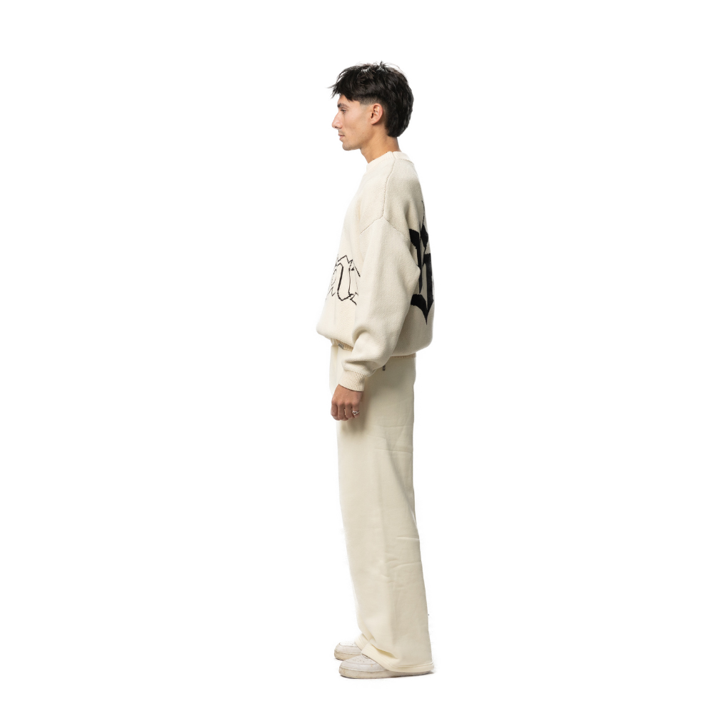 TEXTURA Oversized Knitwear v2 - Bone White