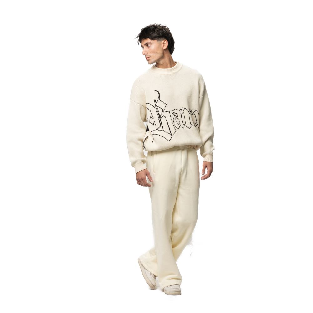 TEXTURA Oversized Knitwear v2 - Bone White