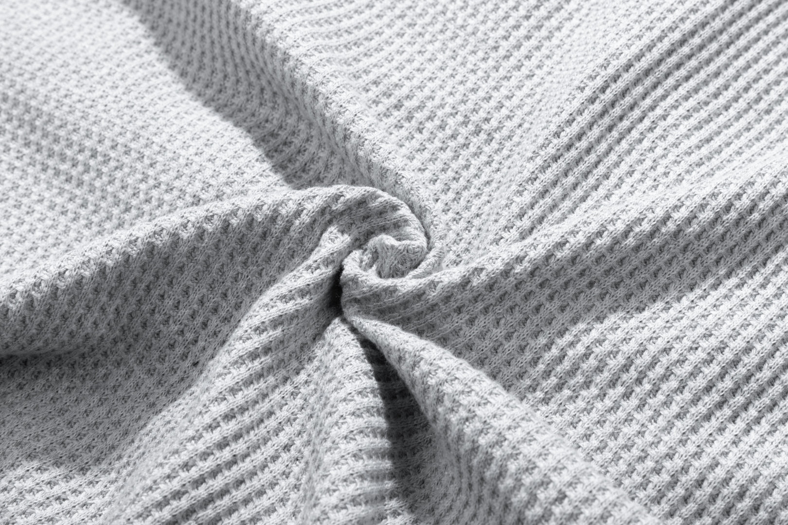 EBB - Signature Waffle Jersey Button Up - Grey