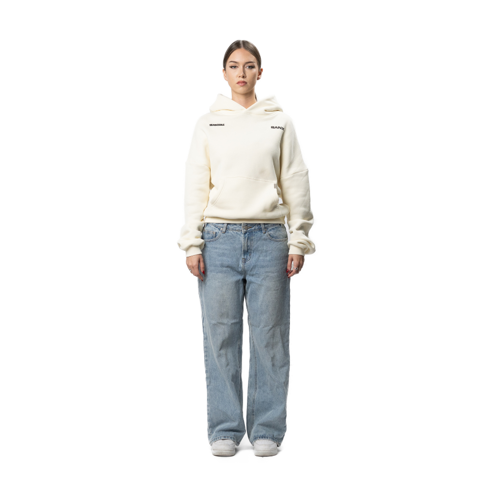 BANX x HEAD2SOLE - "The Collab No One Asked For" Wide Leg Denim Jeans - Stone Washed Blue