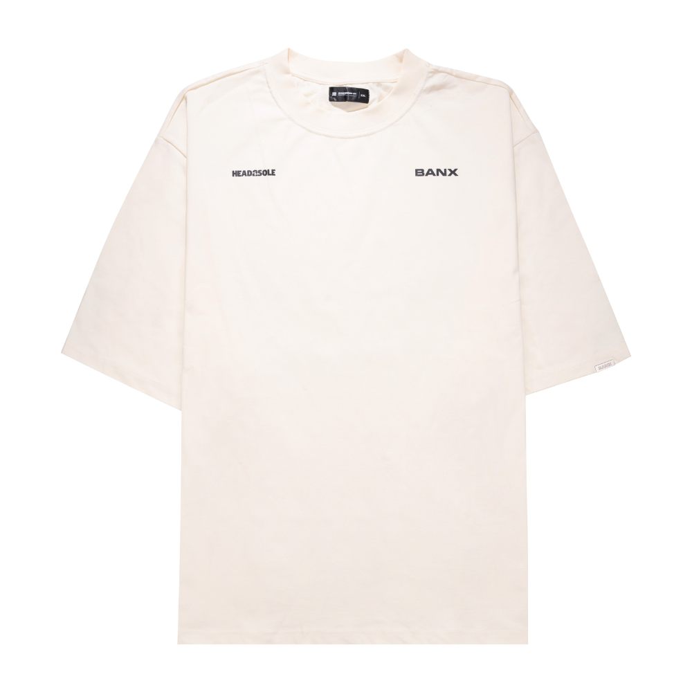 BANX x HEAD2SOLE - "The Collab No One Asked For" Oversized Shirt - Bone White