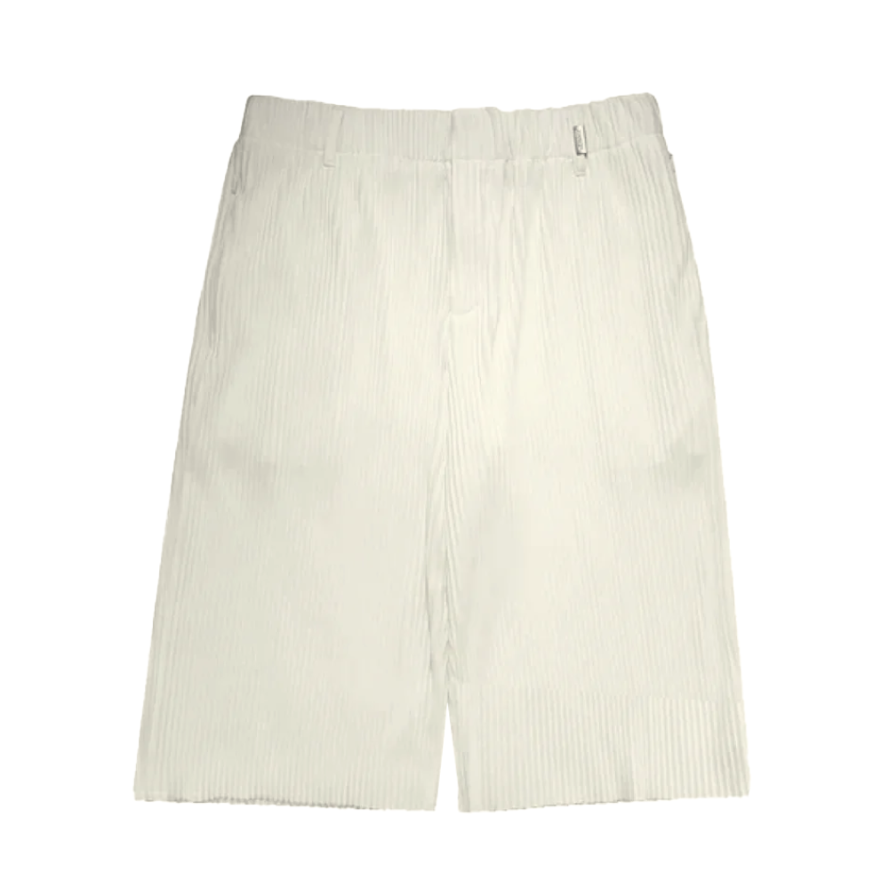 EBB - Signature Pleated Shorts - Bone White