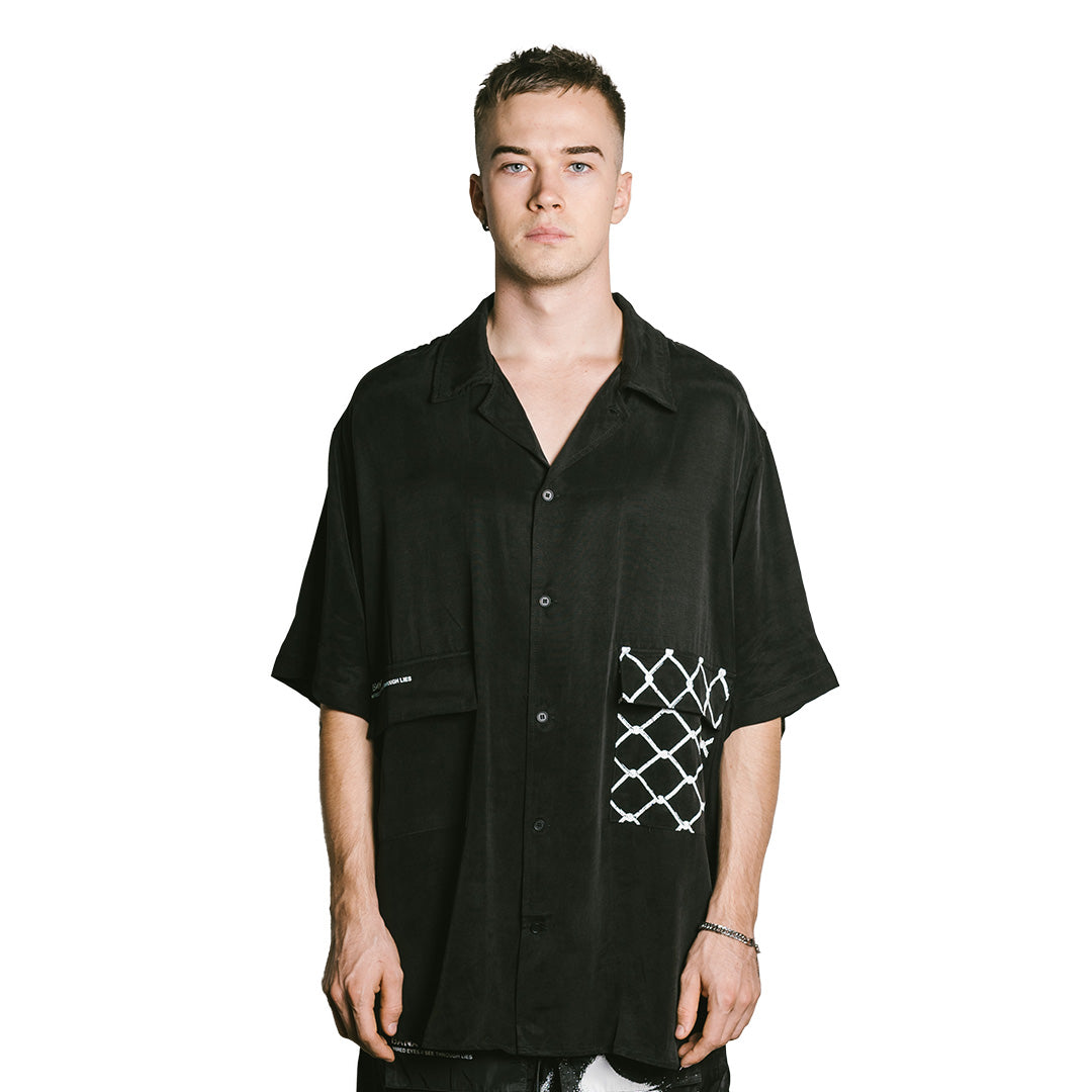 WIRED EYES Oversized Button Up