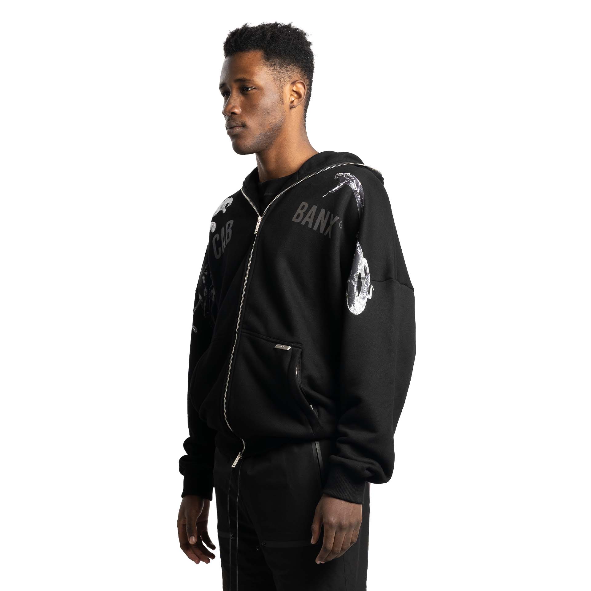 CAB x BANX "Legends" Oversized Zip Up Hoodie