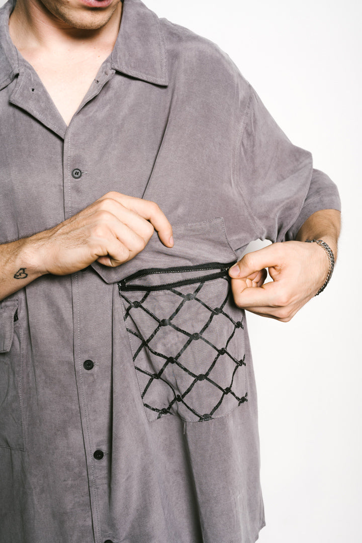 WIRED EYES Oversized Button Up