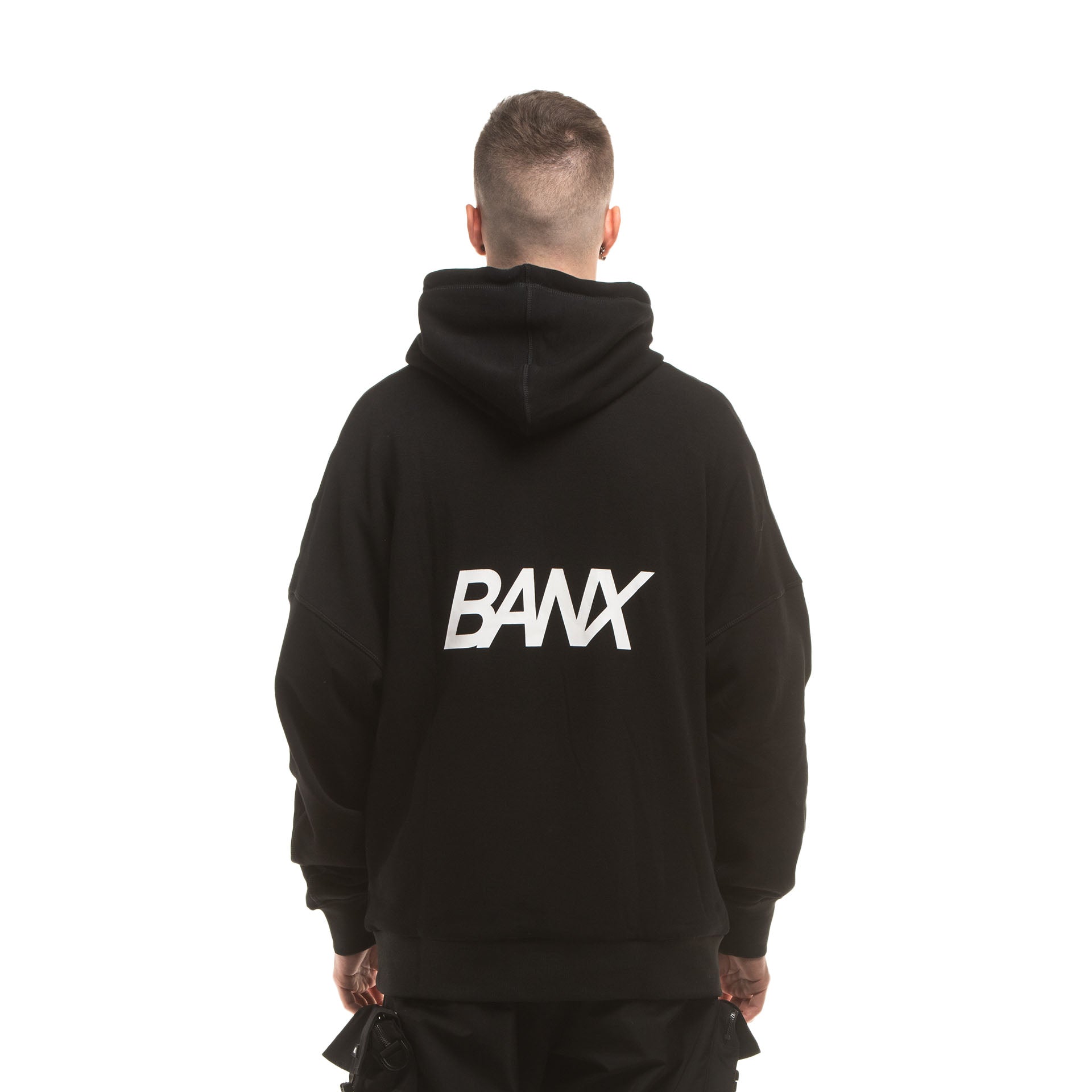 R-S REVERSIBLE HOODIE - BLACK