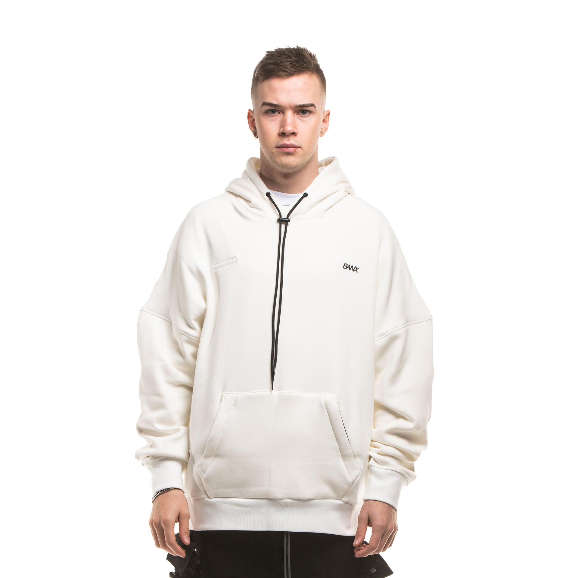 R-S REVERSIBLE HOODIE - WHITE