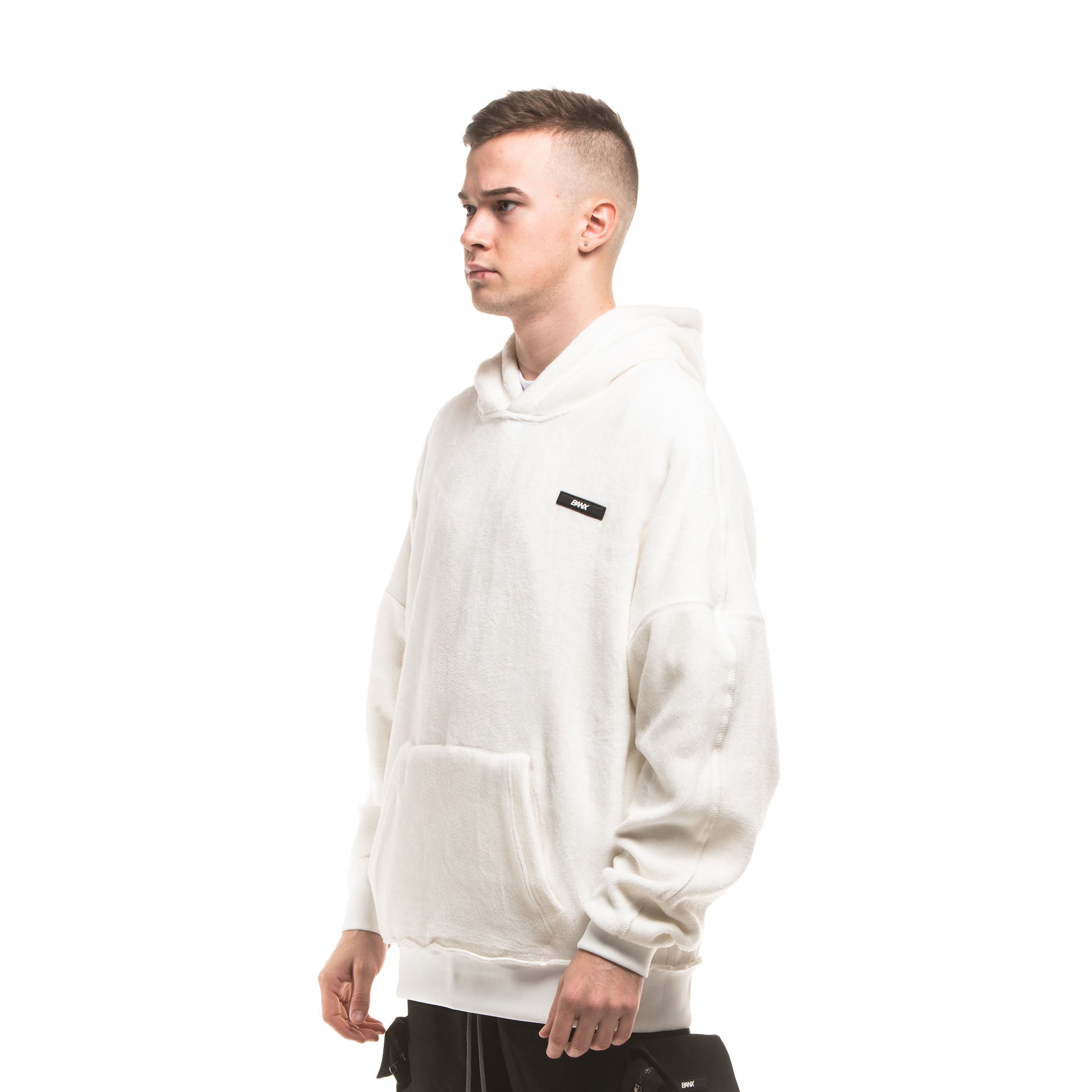 R-S REVERSIBLE HOODIE - WHITE