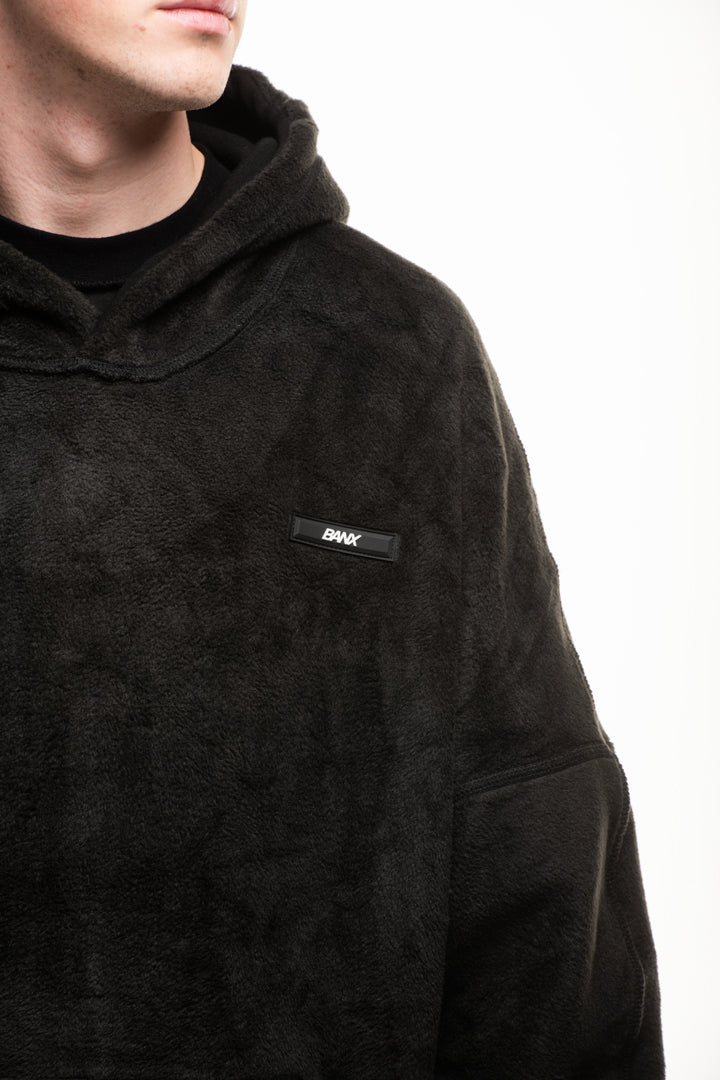 R-S REVERSIBLE HOODIE - BLACK