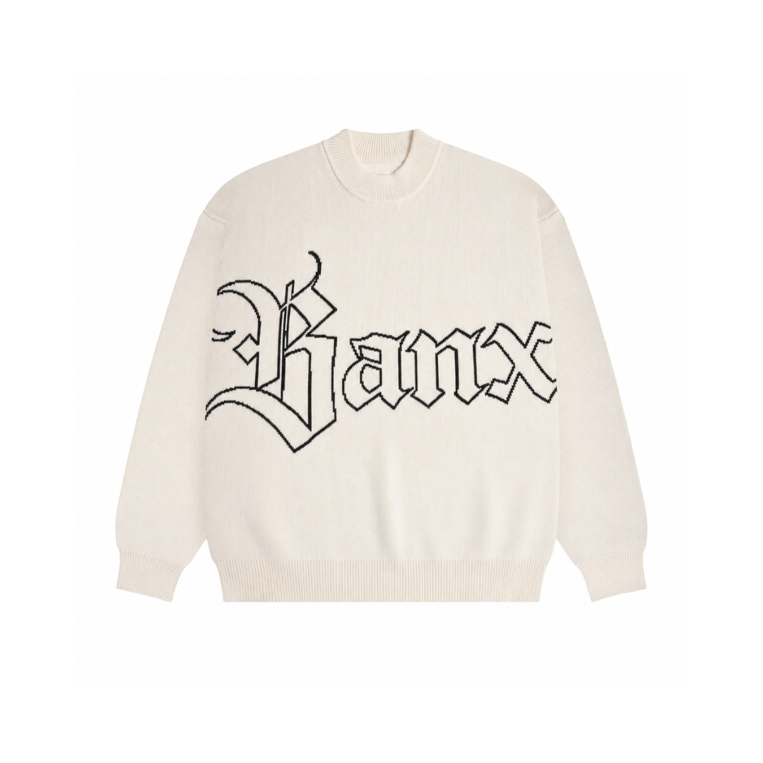TEXTURA Oversized Knitwear v2 - Bone White