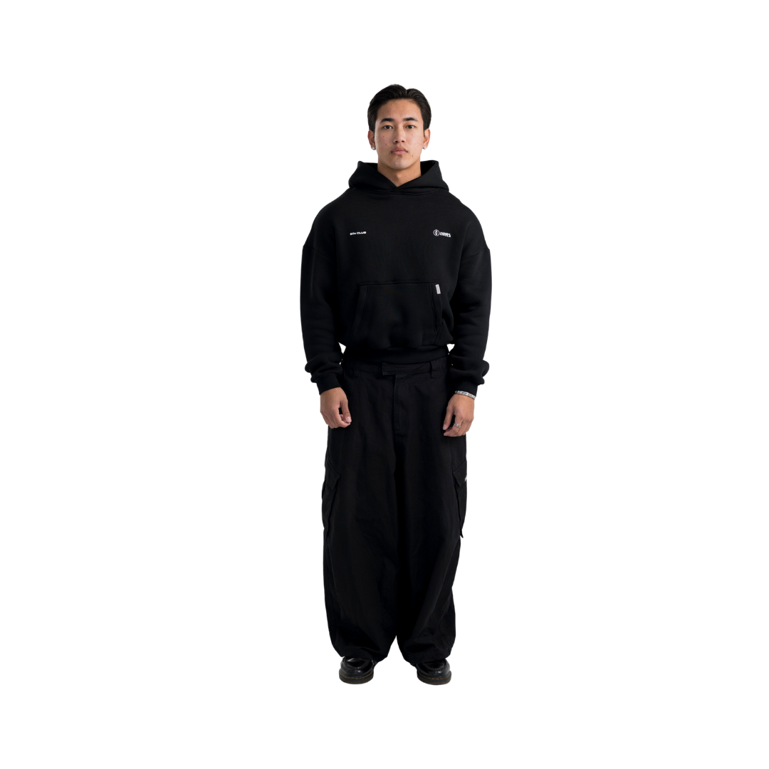 BANX x 50x Club x Inner Circle - "FU*K THE BANX" Oversized Hoodie (White Print)