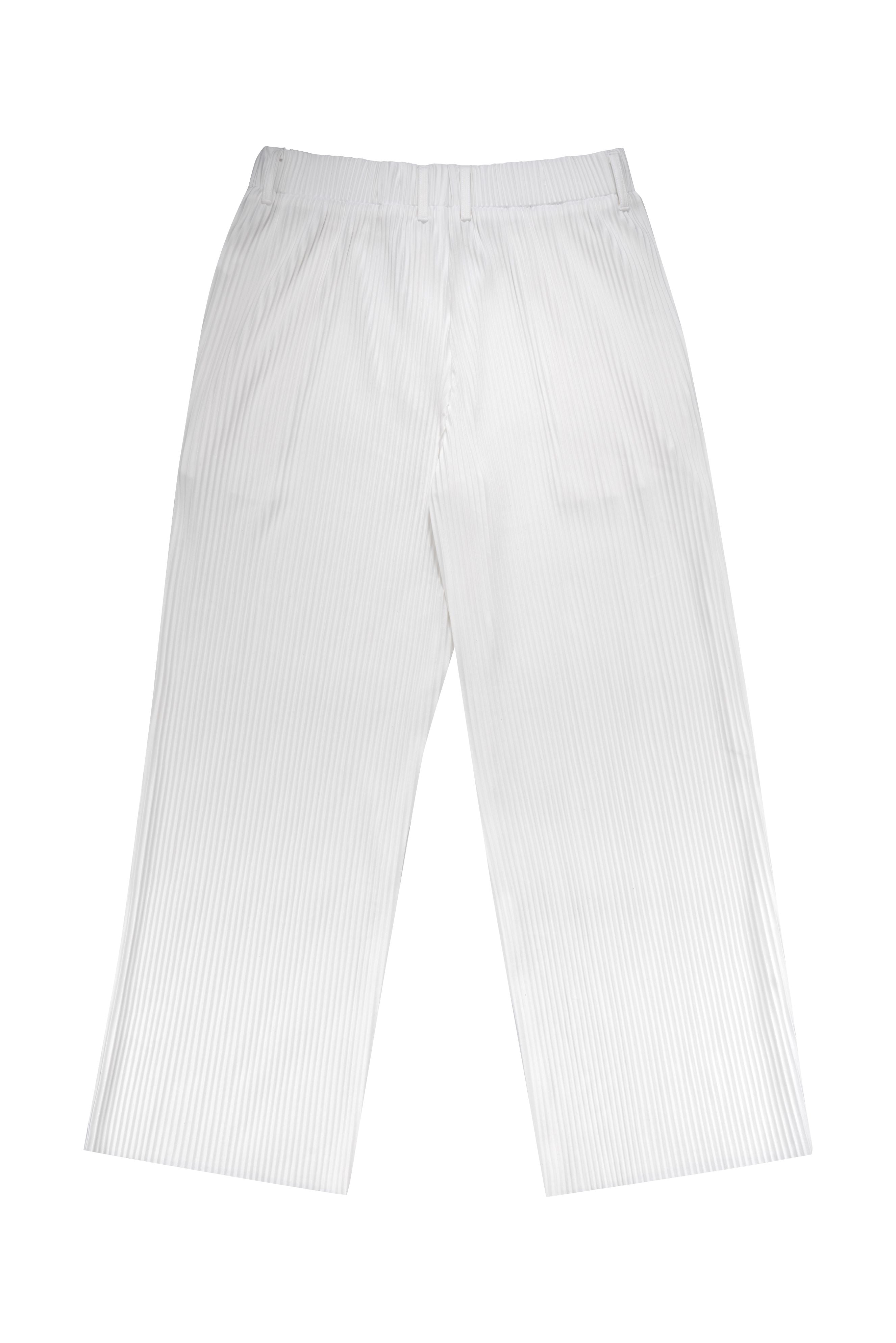 EBB - Signature Pleated Pants - Bone White