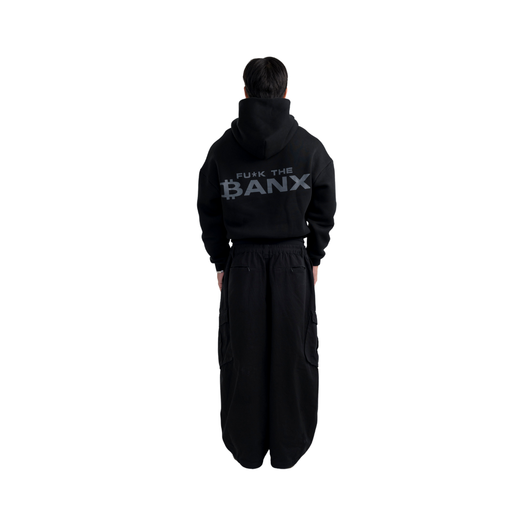 BANX x 50x Club x Inner Circle - "FU*K THE BANX" Oversized Hoodie