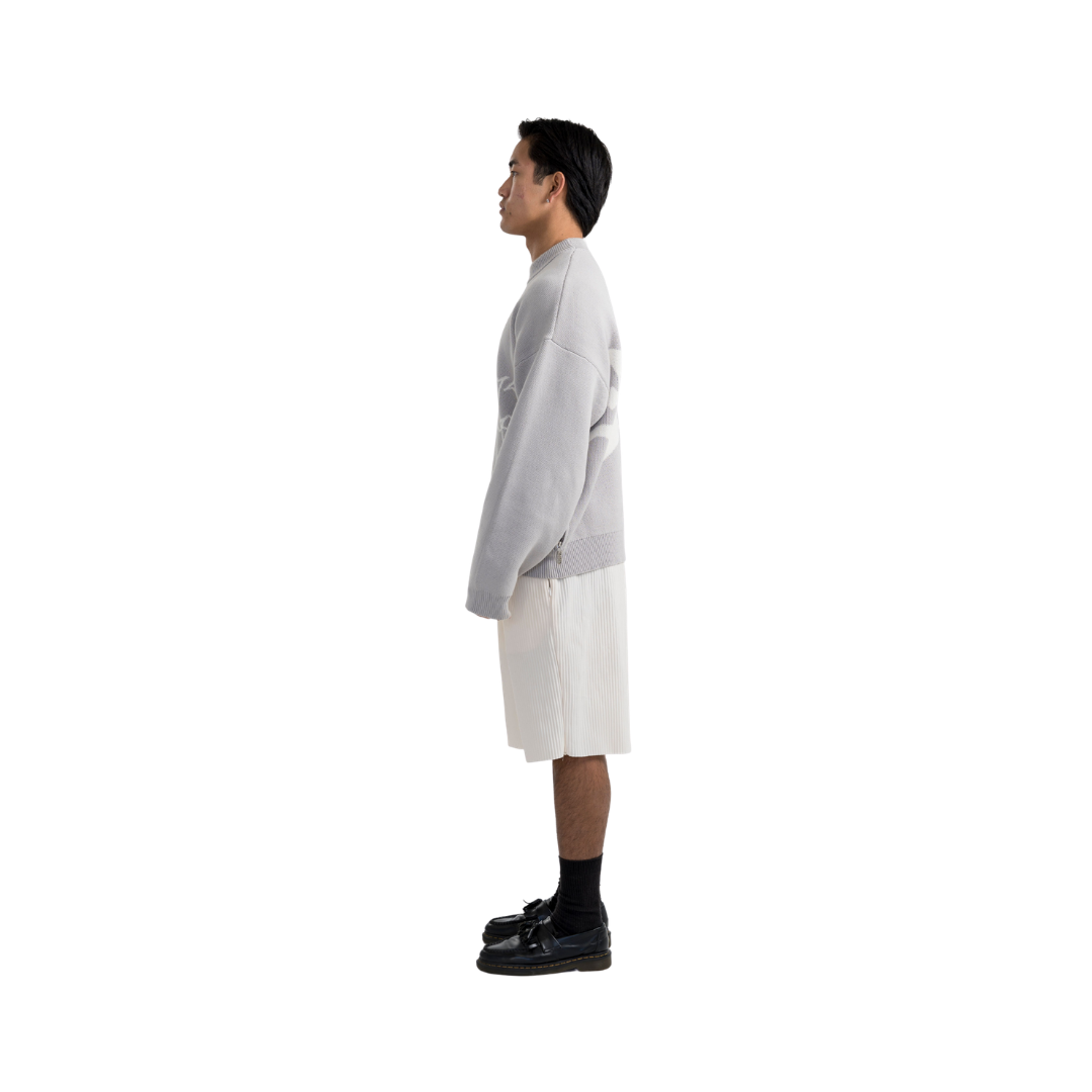 EBB - Signature Pleated Shorts - Bone White