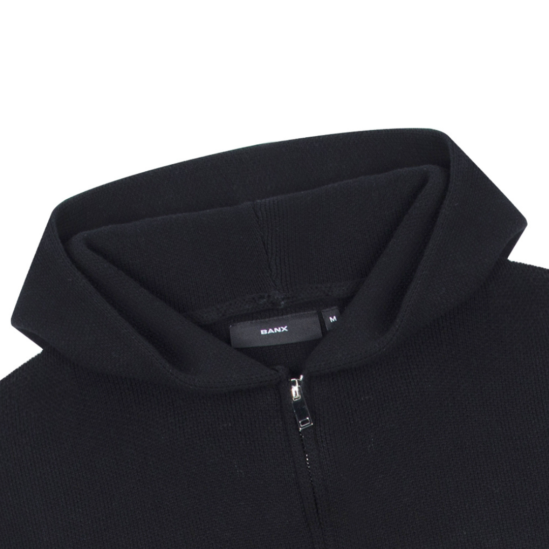 EBB - Knit Zip Hood - Carbon [PRE-ORDER ONLY]