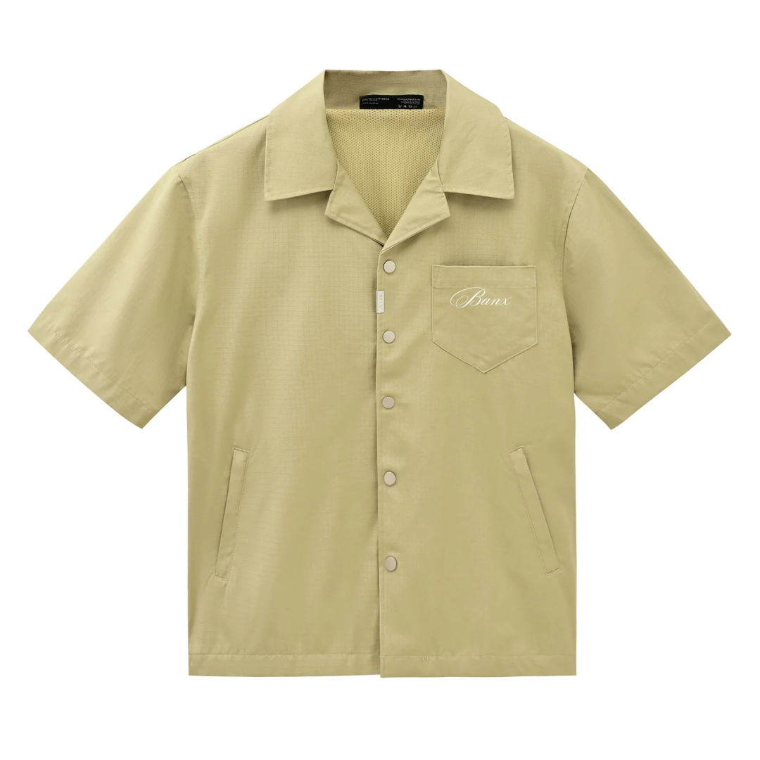 BANX CLUB Utility Button Up - Khaki [COMING SOON]