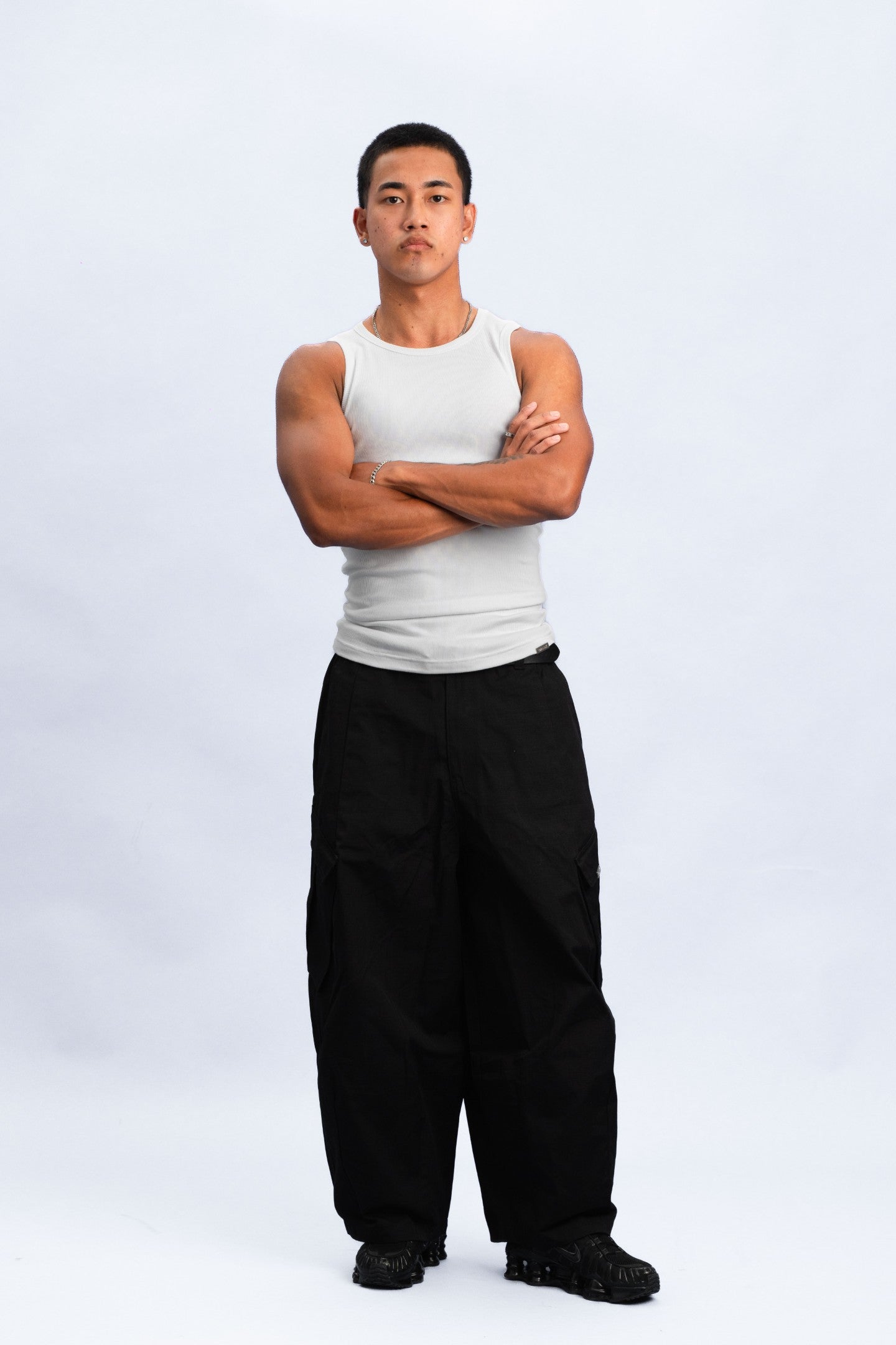 EBB - Ribbed Singlet - White