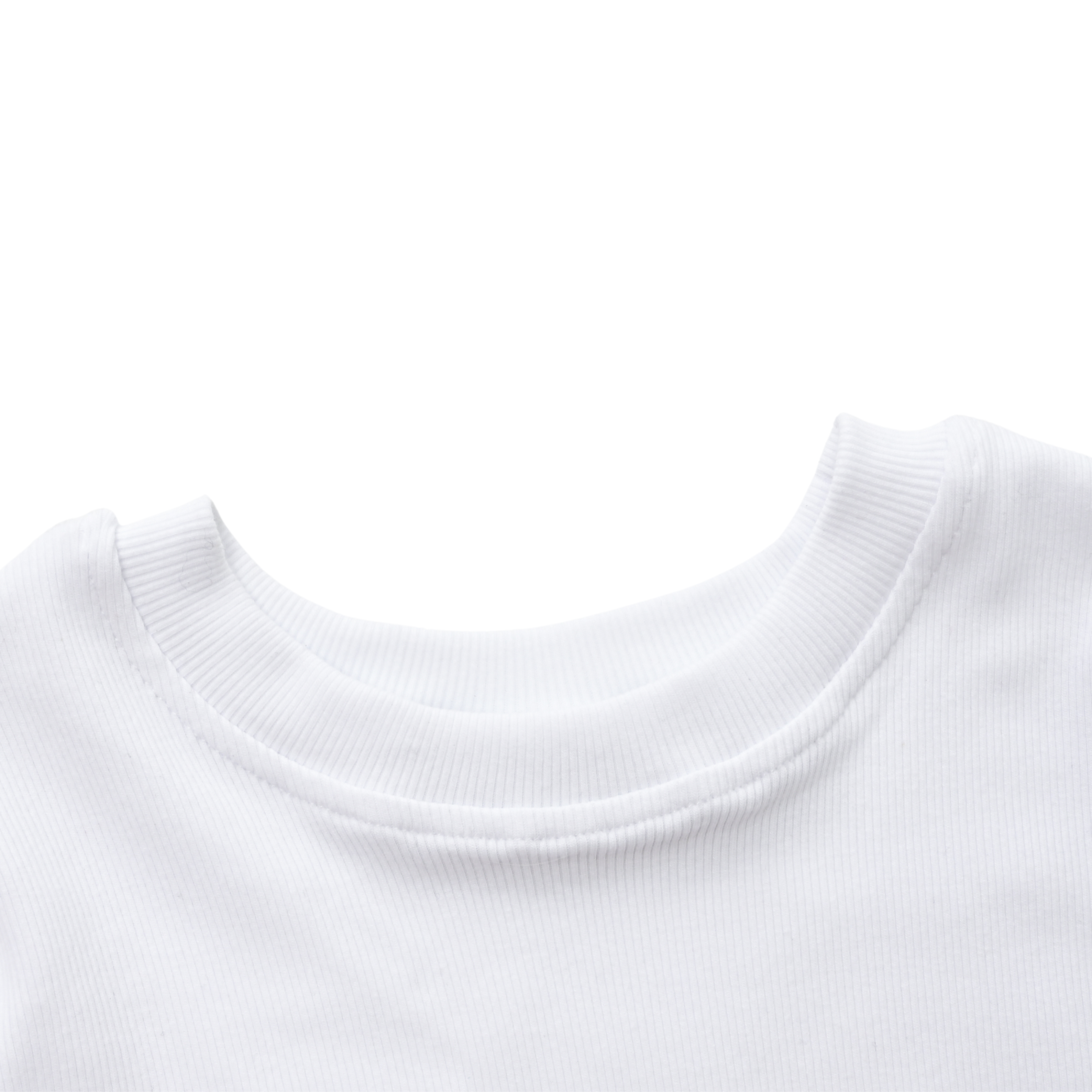 EBB - Ribbed Baby Tee - White