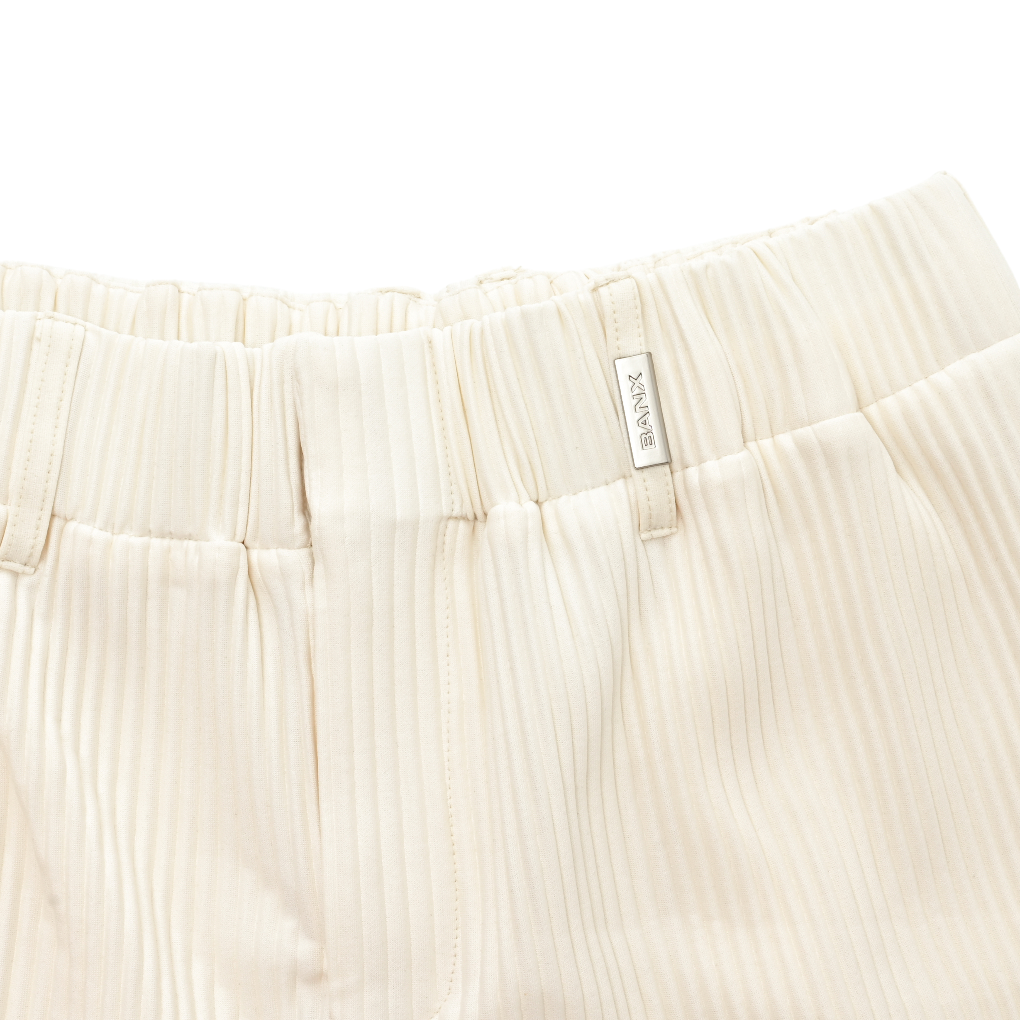 EBB - Signature Pleated Shorts - Bone White