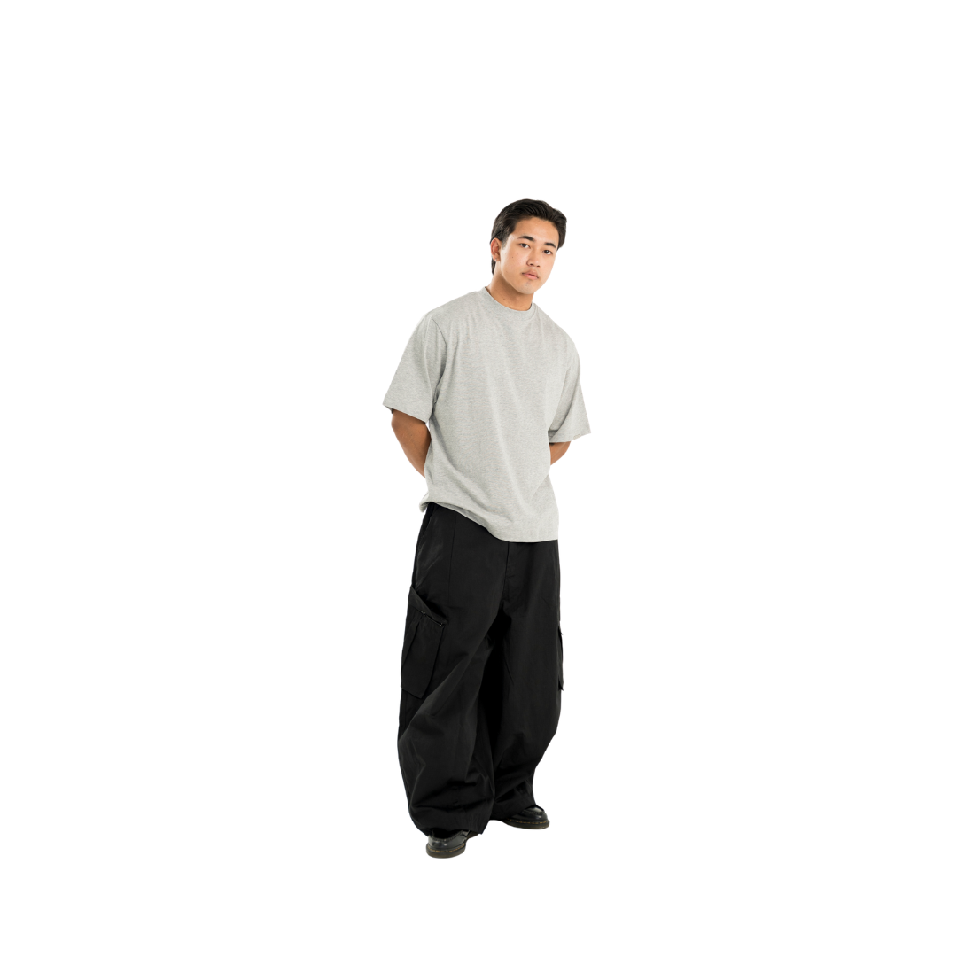 EBB - Signature Blank O/Sized Shirt - Heather Grey