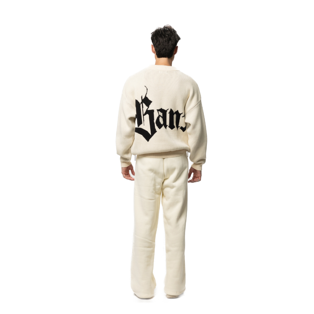 TEXTURA Oversized Knitwear v2 - Bone White