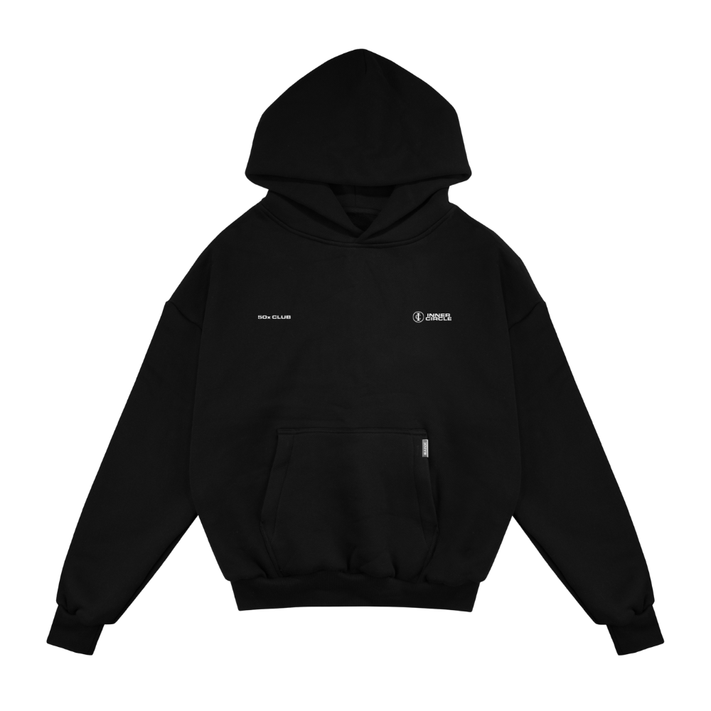 BANX x 50x Club x Inner Circle - "FU*K THE BANX" Oversized Hoodie (White Print)