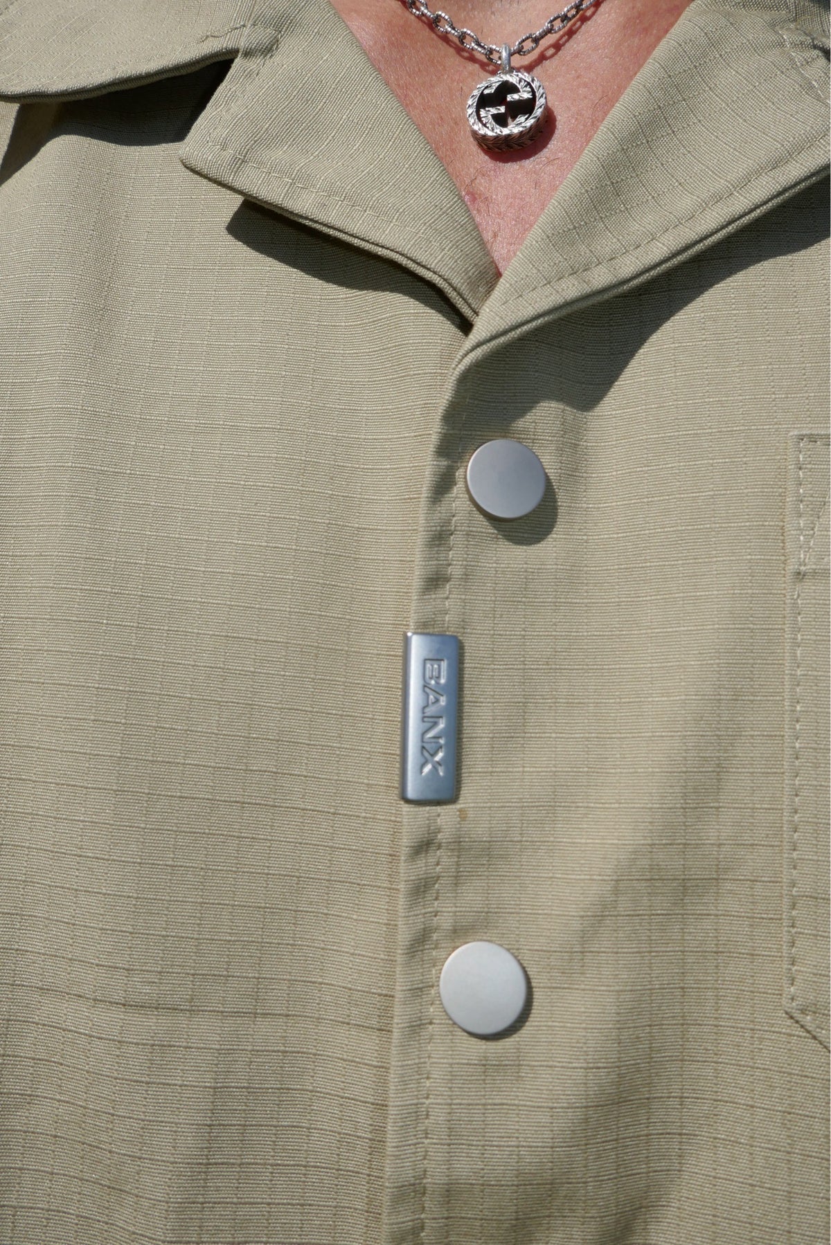 BANX CLUB Utility Button Up - Khaki [COMING SOON]