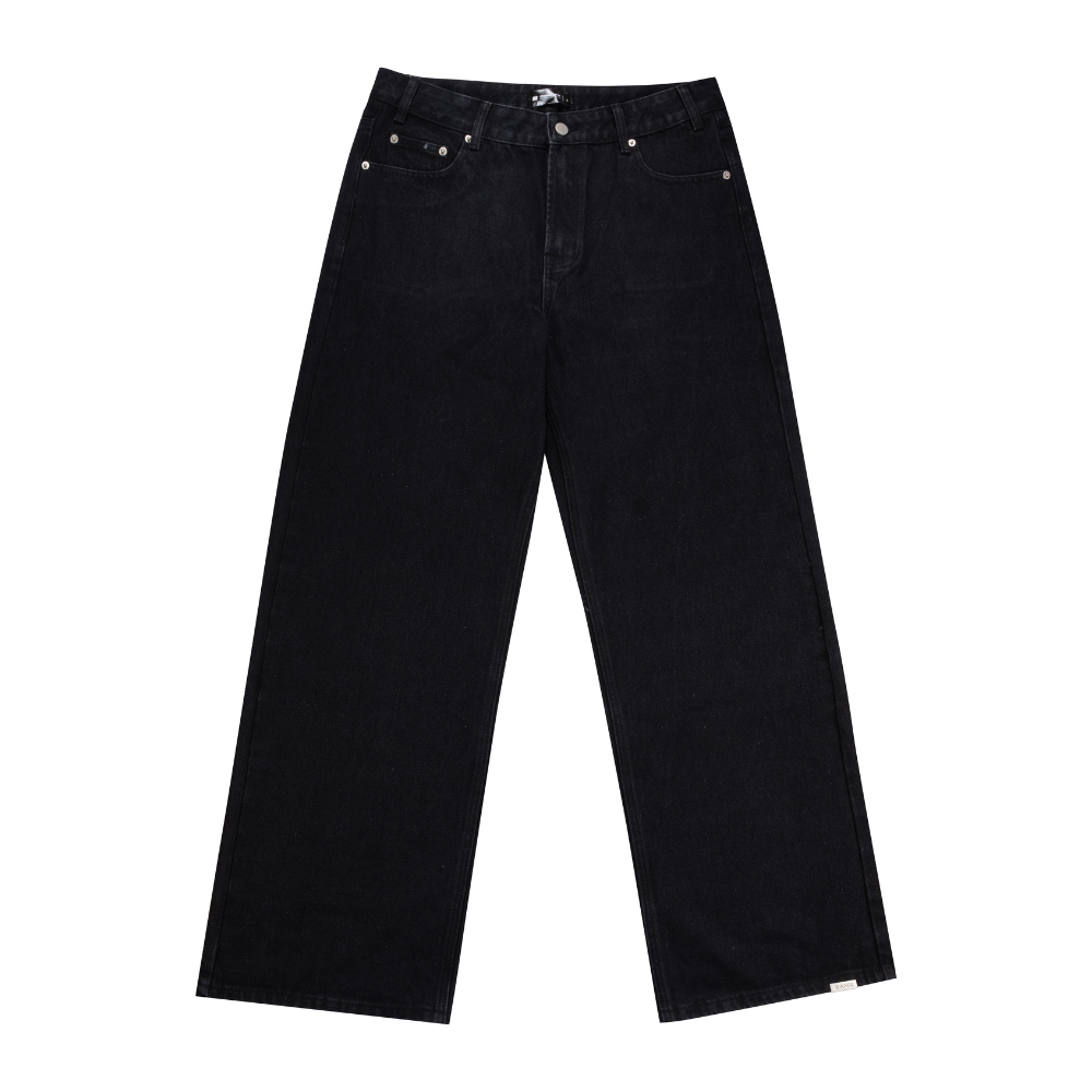 BANX x HEAD2SOLE - "The Collab No One Asked For" Wide Leg Denim Jeans - Black