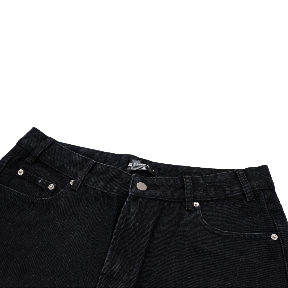 BANX x HEAD2SOLE - "The Collab No One Asked For" Wide Leg Denim Jeans - Black
