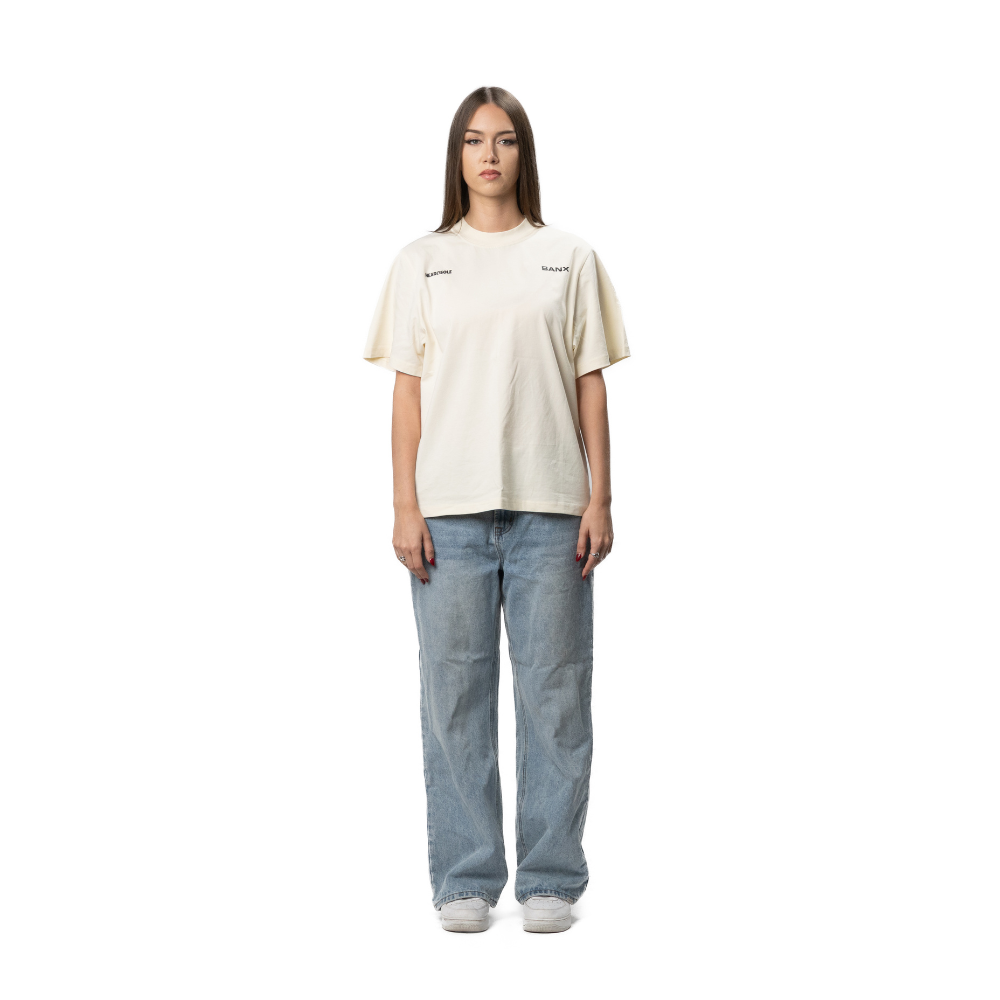 BANX x HEAD2SOLE - "The Collab No One Asked For" Oversized Shirt - Bone White