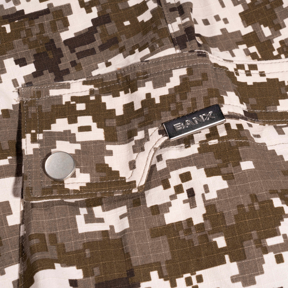 EBB - Camo Pixel Shorts - Brown Camo
