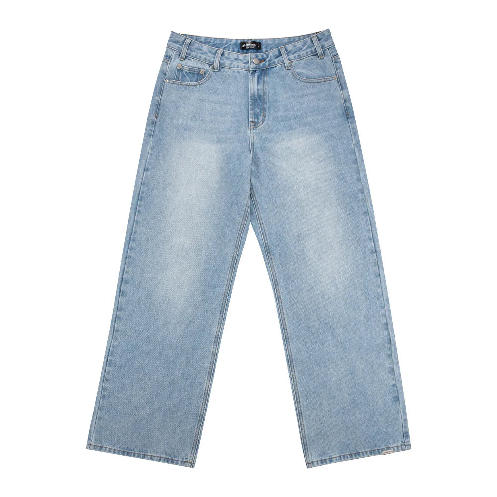 H2S x BANX - Bone White Oversized Shirt / Stone Washed Blue Jeans - Bundle