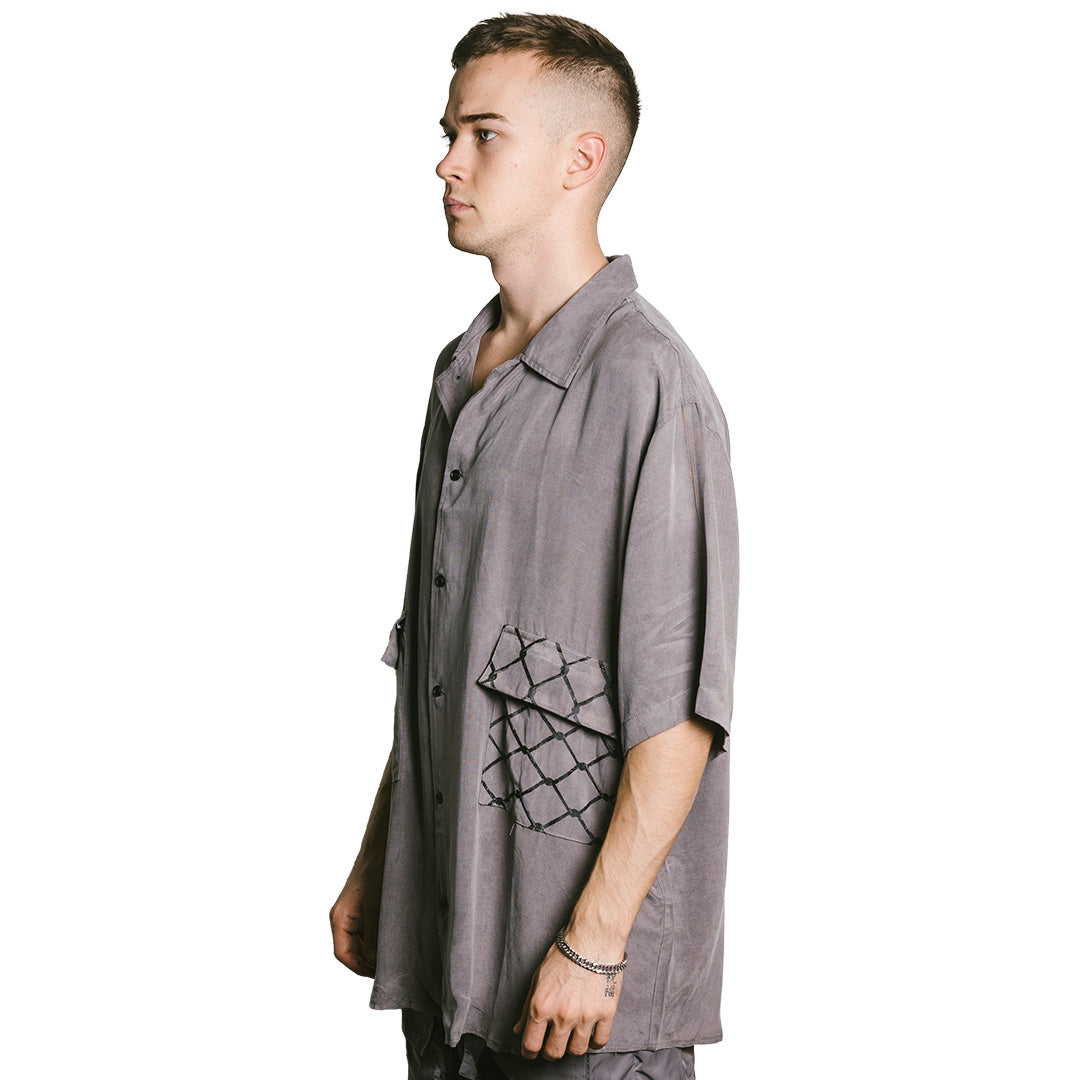 WIRED EYES Oversized Button Up