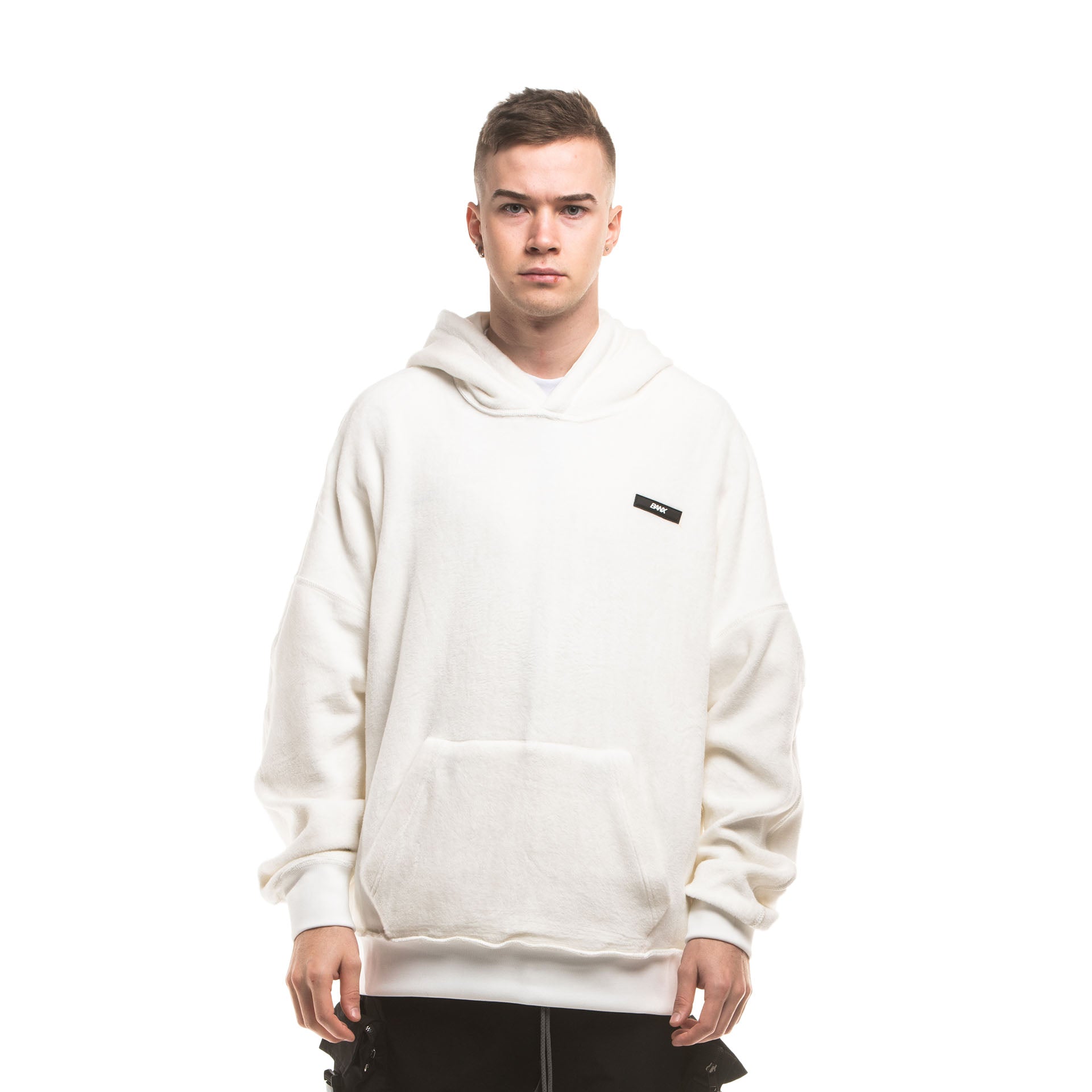 R-S REVERSIBLE HOODIE - WHITE