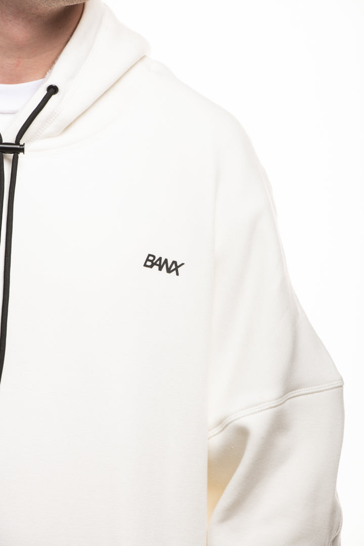 R-S REVERSIBLE HOODIE - WHITE